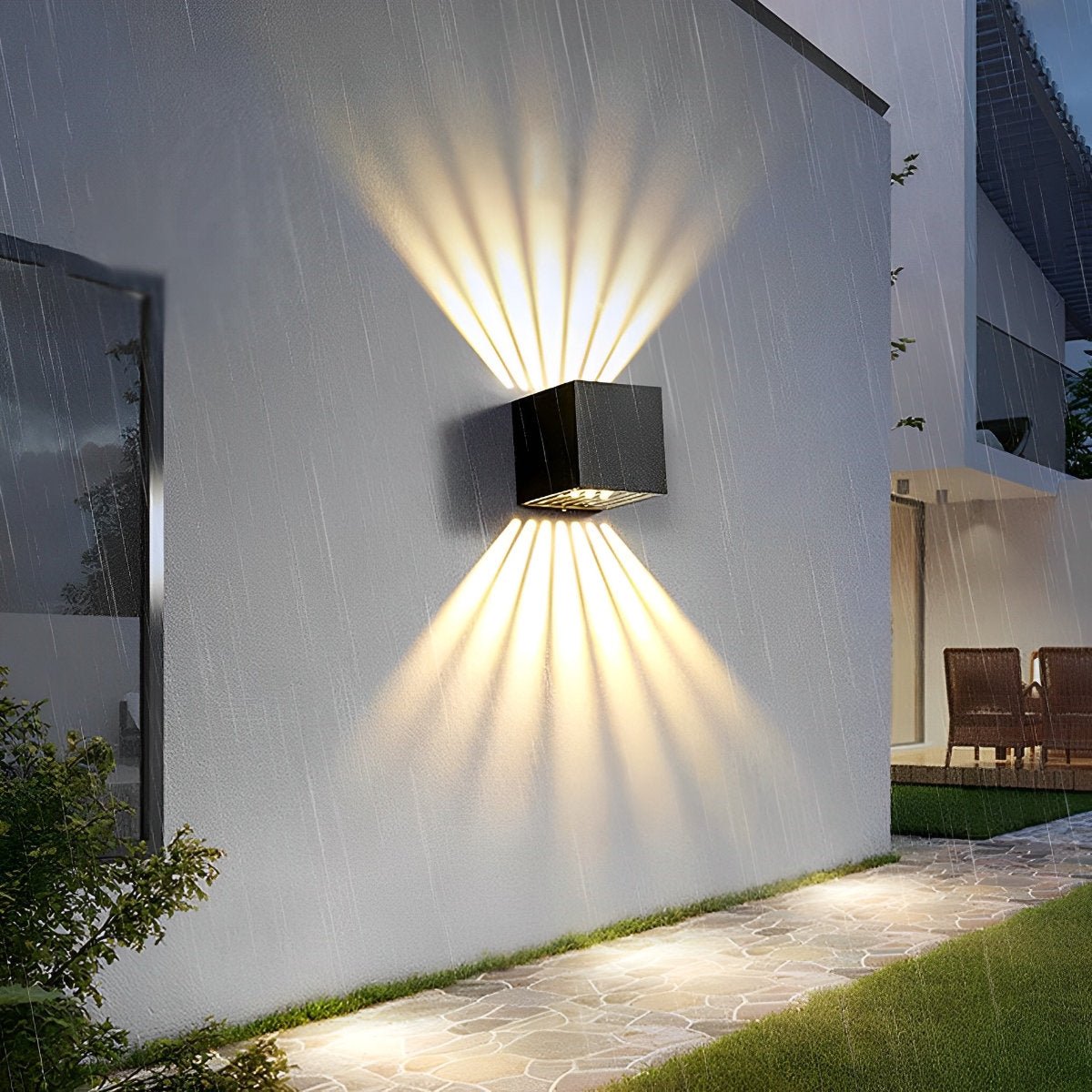 Creative Waterproof Nordic Style Solar Up Down Wall Lights - Flyachilles