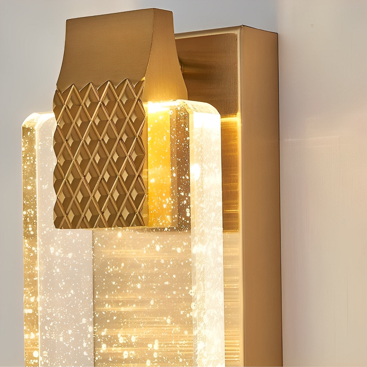 Crystal Bubbles Strip 3-Step Dimming Post-Modern LED Wall Light Fixture Lamp Sconce Lamp Lighting - Flyachilles