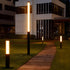 Cylinder LED Black Modern Outdoor Pathway Pole Lights - Flyachilles