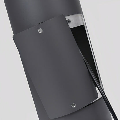 Cylinder LED Black Modern Outdoor Pathway Pole Lights - Flyachilles