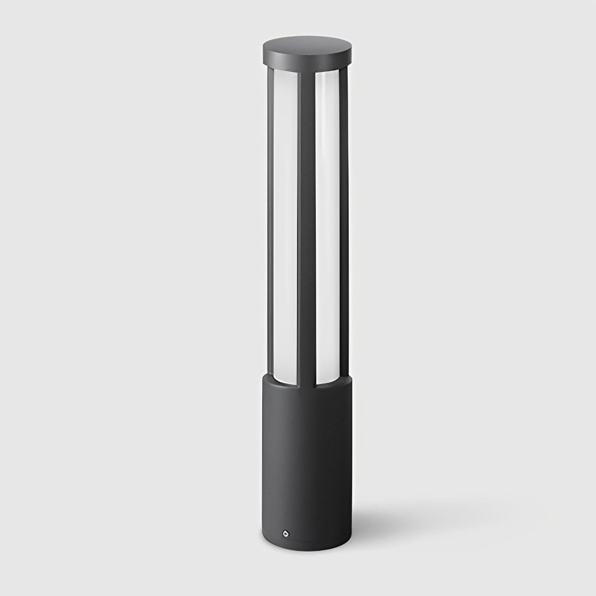 Cylinder LED Black Modern Outdoor Post Lights - Flyachilles