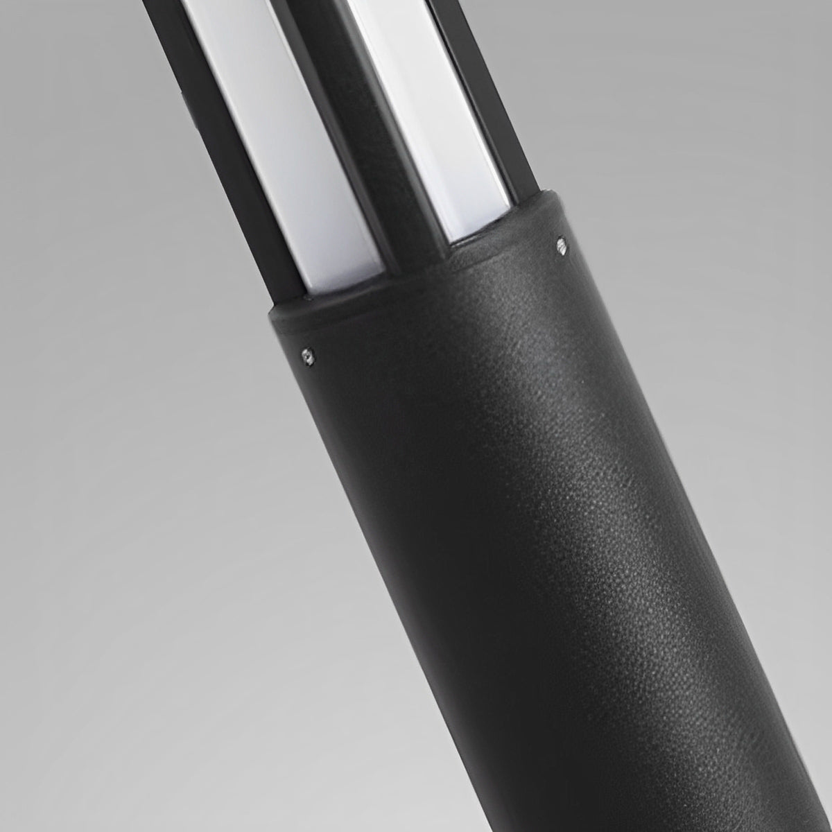 Cylinder LED Black Modern Outdoor Post Lights Street Light - Flyachilles