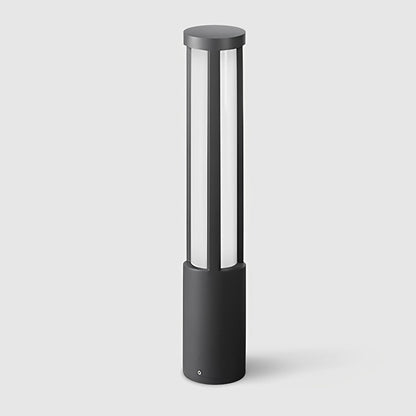 Cylinder-Shaped LED Black Modern Outdoor Post Lights Waterproof Lawn Lamp Street Post Light - Flyachilles