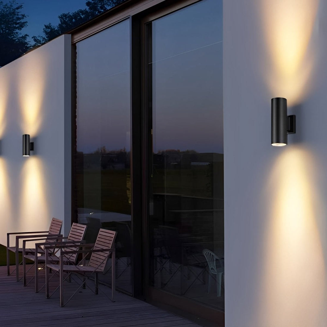 Cylinder Waterproof Outdoor Up and Down LED Exterior Wall Lights Spotlight - Flyachilles