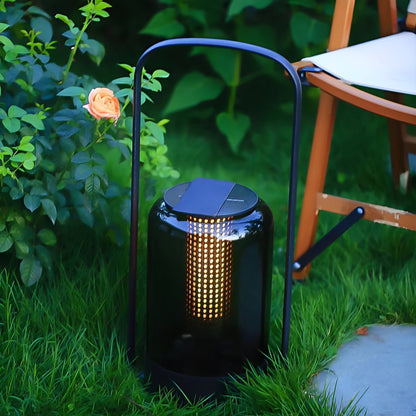 Cylinder Waterproof Solar LED Outdoor Table Floor Lamp - Flyachilles