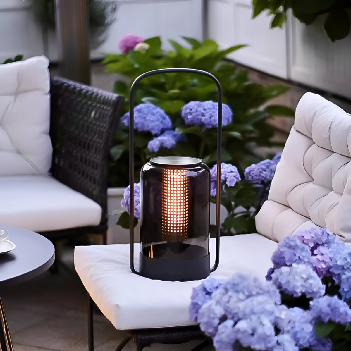 Cylinder Waterproof Solar LED Outdoor Table Floor Lamp - Flyachilles