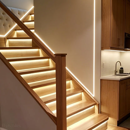 DC24V Waterproof Outdoor Recessed LED Flexible Linear Light Stair Lighting DIY - Flyachilles