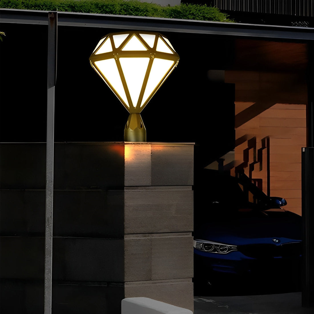 Diamond Head Sparkle Design Lighting Exterior Fence Cap Lights - Flyachilles