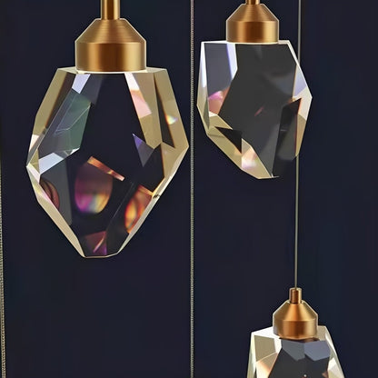 Dimmable Modern Luxury Brass Crystal Pendant Lights - Flyachilles