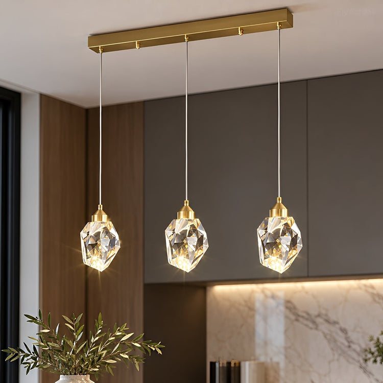 Dimmable Modern Luxury Brass Crystal Pendant Lights - Flyachilles