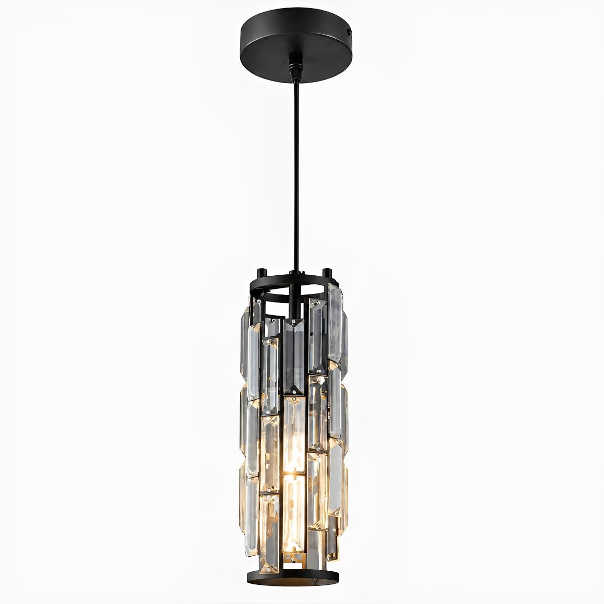 Dimmable Vintage Industrial Crystal Glass Pendant Light Ceiling Light - Flyachilles