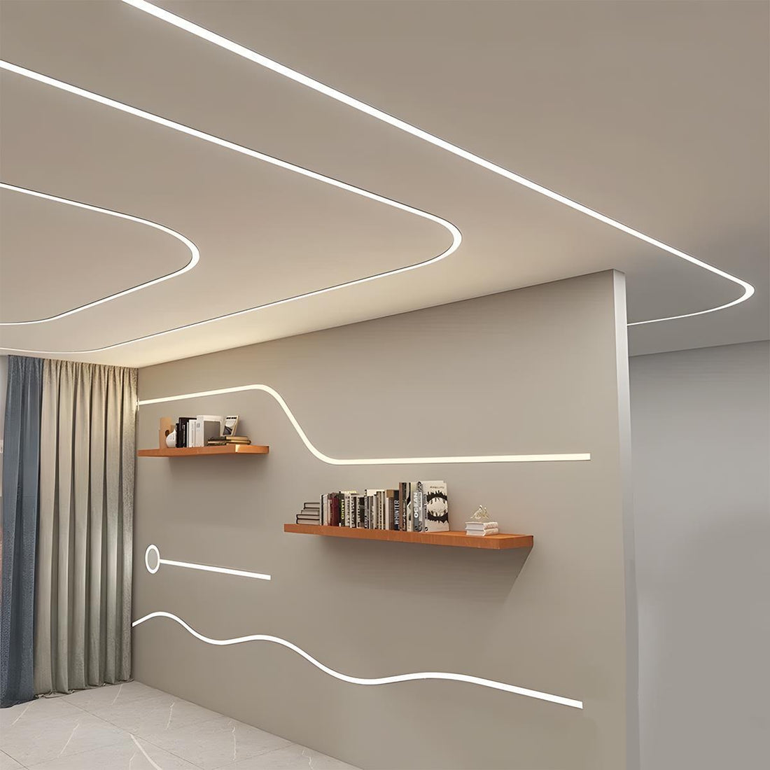 DIY Waterproof Recessed LED Flexible Linear Light 39.37&