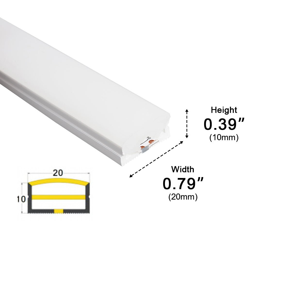 DIY Waterproof Recessed Silicone 24V Modern Flexible LED Strip Lights Linear Light 197&