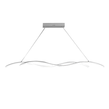 Double Wavy Minimalist LED Creative Modern Chandelier Light - Flyachilles