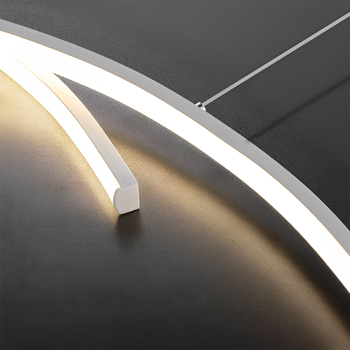 Double Wavy Minimalist LED Creative Modern Chandelier Light - Flyachilles