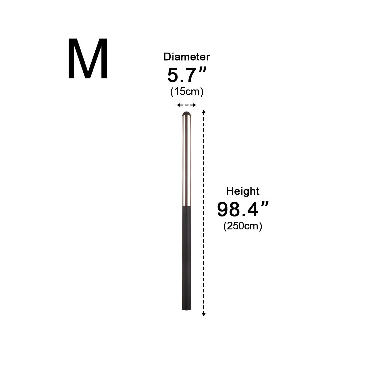 Elegance Minimalist Waterproof LED Black Modern Outdoor Street Lighting - Flyachilles