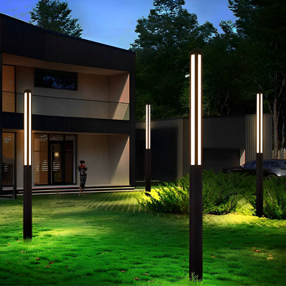 Elegance Minimalist Waterproof LED Black Modern Outdoor Street Lighting - Flyachilles