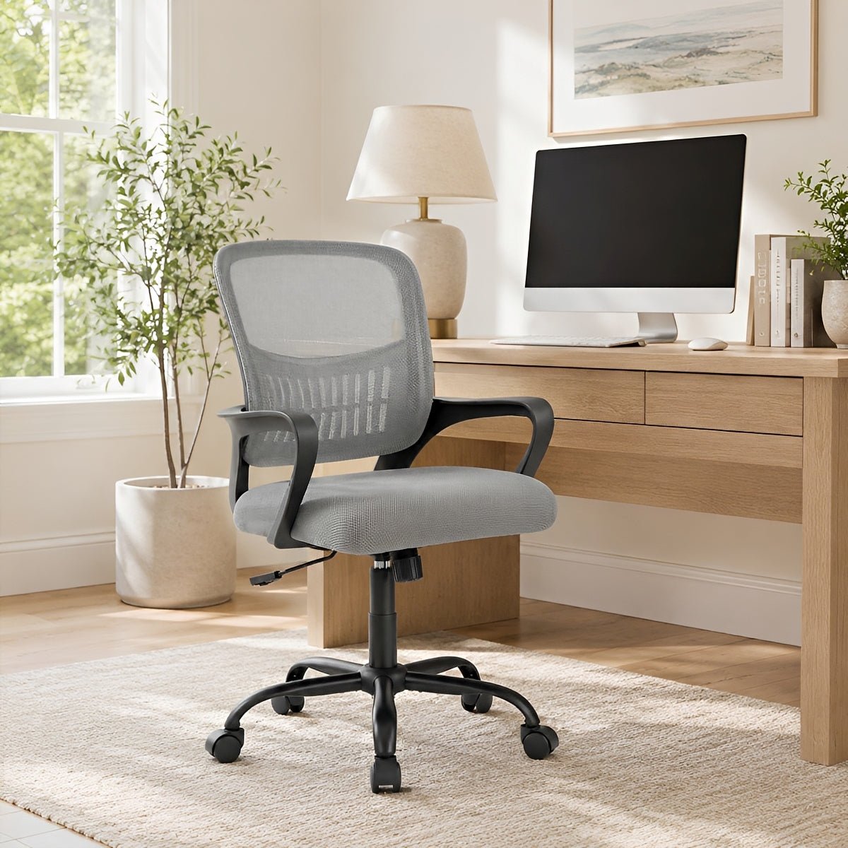 Ergonomic Reclining Office Chair with 350 lbs Capacity - Flyachilles