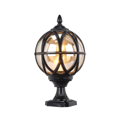 Farmhouse Round Ball Waterproof Outdoor Fence Post Lights - Flyachilles