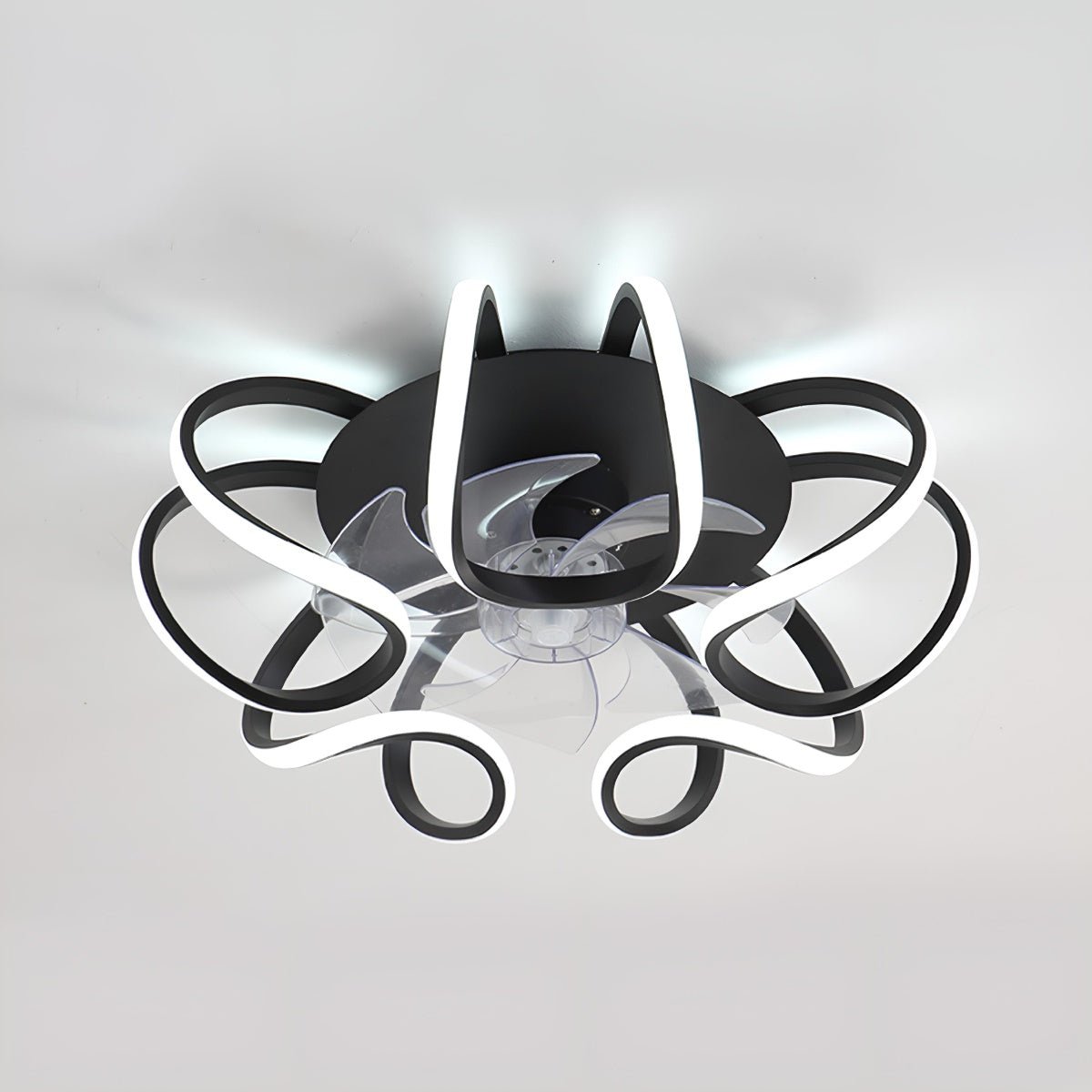 Flower Shaped 3 Step Dimming LED Silent Ceiling Fans Light Chandelier - Flyachilles