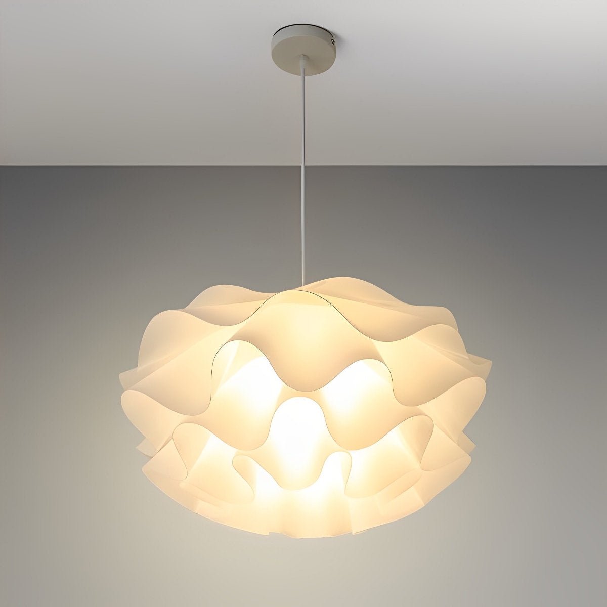 Flower Shaped Three - step Dimming LED White Chandelier Pendant Light - Flyachilles