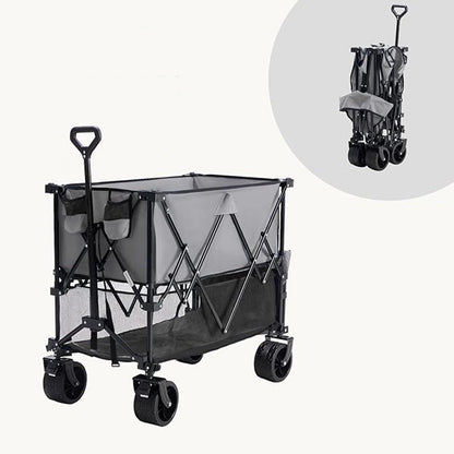Folding Double - Decker Truck with Brakes Wagon Cart 320L - Flyachilles