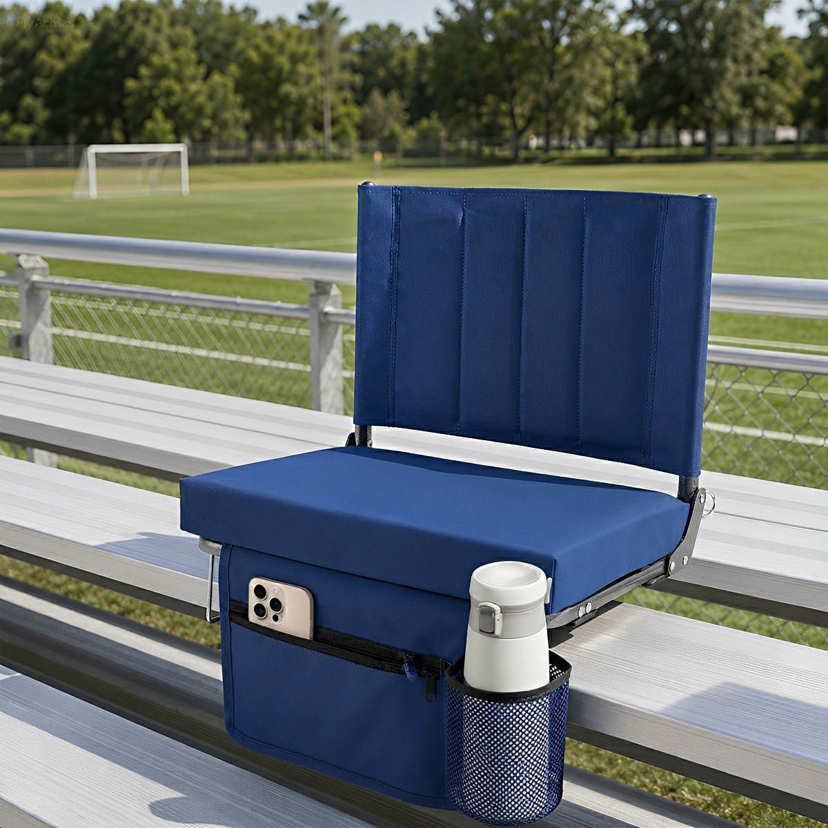 Folding Stadium Seat – Thick Cushion, 350 lbs, Non-Slip - Flyachilles