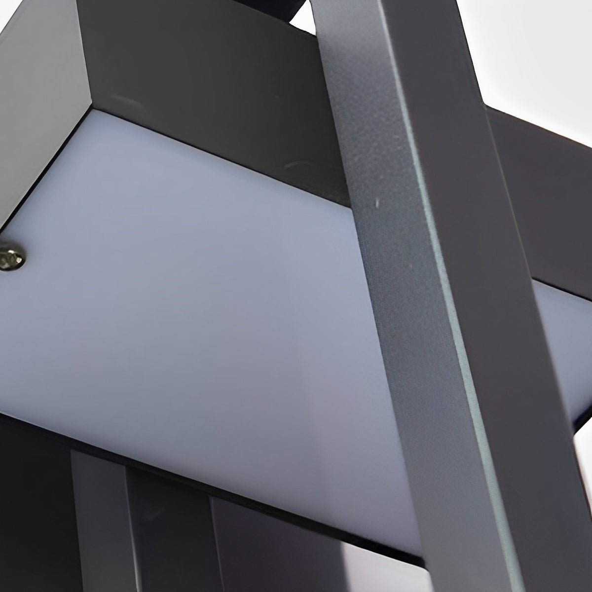 Geometric Rectangular LED Waterproof Black Outdoor Lighting Wall Sconce Lamp - Flyachilles