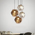 Geometric Round Electroplated Metal Postmodern Pendant Light Chandelier Ceiling Light - Flyachilles