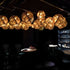 Geometric Round Electroplated Metal Postmodern Pendant Light Chandelier Ceiling Light - Flyachilles