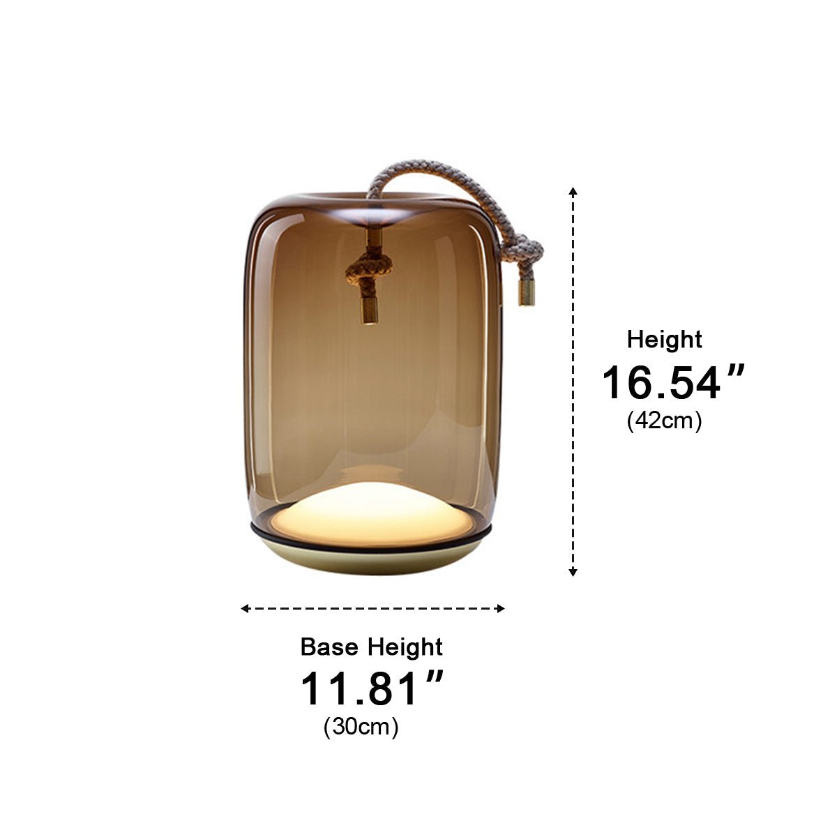 Glass Cylinder Waterproof LED Outdoor Portable Lantern Floor Lamp - Flyachilles