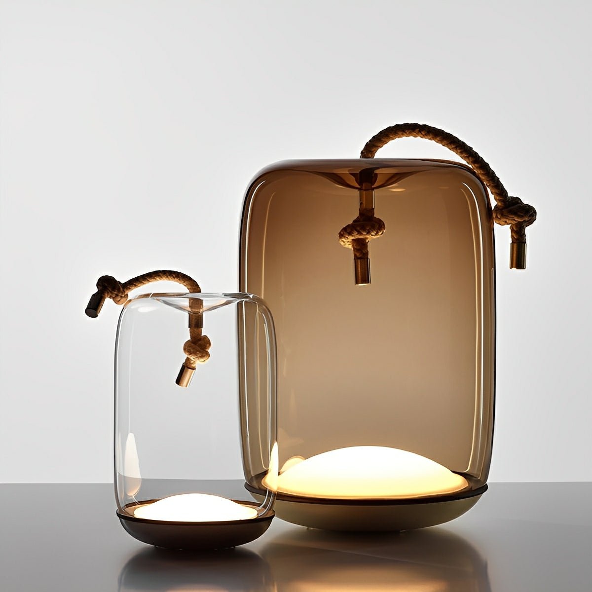 Glass Cylinder Waterproof LED Outdoor Portable Lantern Floor Lamp - Flyachilles