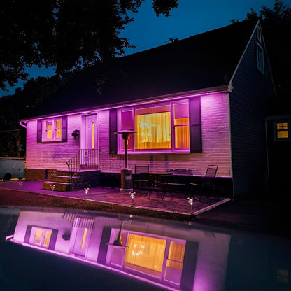 Halloween Waterproof UV Purple Light Flood Lights Outdoor Ambient Lighting - Flyachilles