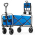 Heavy Duty 600D Folding All - Terrain Wagon Cart for Camping & Shopping, 330lbs - Flyachilles