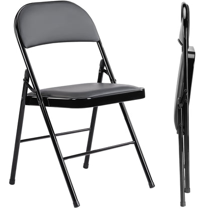 Heavy Duty Folding Chair – Padded Seat, 350 lb, Lightweight - Flyachilles