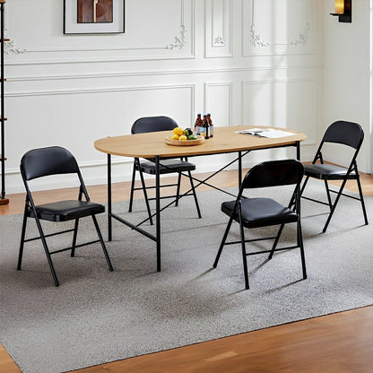 Heavy Duty Folding Chair – Padded Seat, 350 lb, Lightweight - Flyachilles