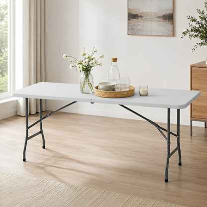 Heavy Duty Folding Table with Handle – For Camping - Flyachilles