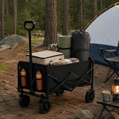 Heavy Duty Folding Utility Wagon Cart Outdoor Trolley - Flyachilles