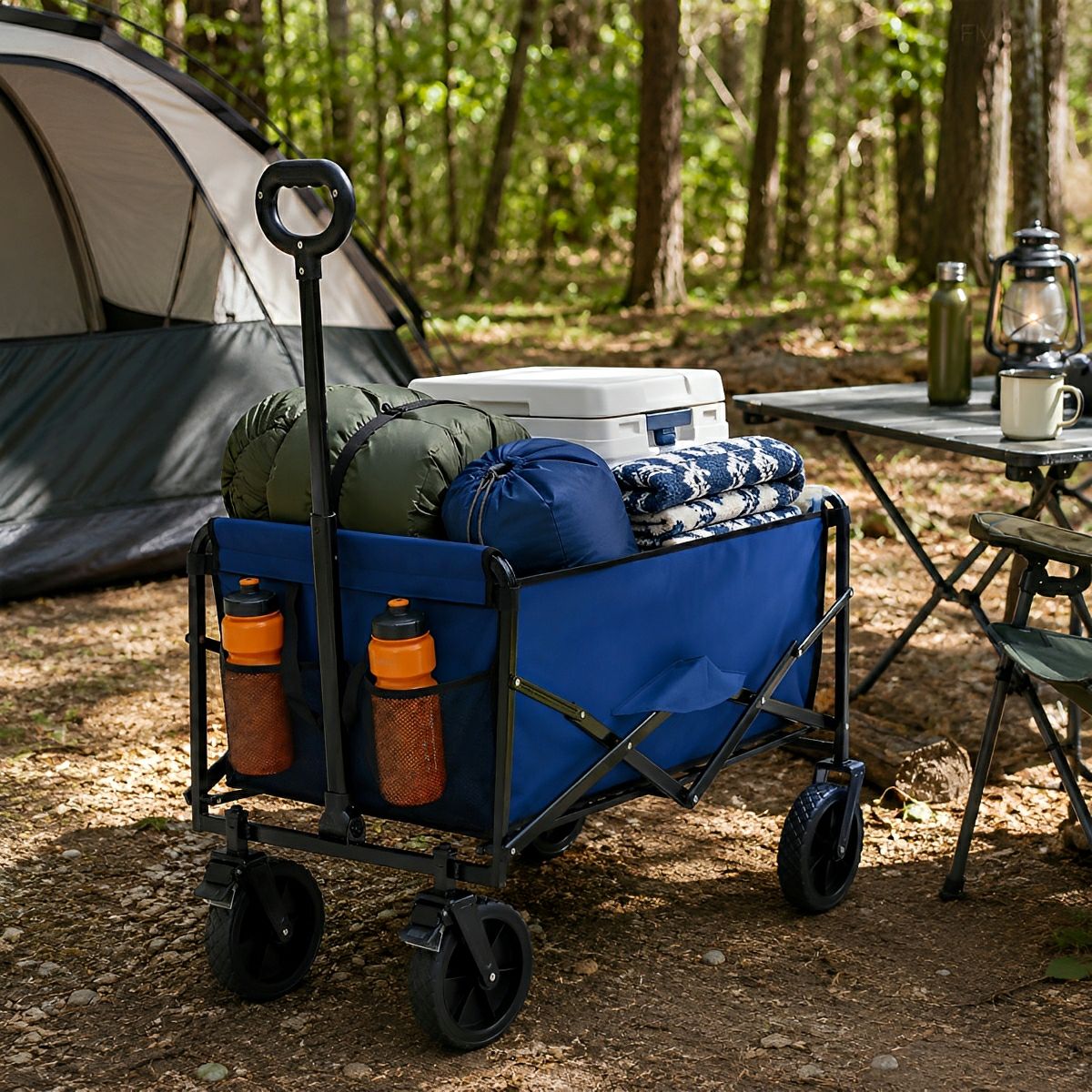 Heavy Duty Folding Utility Wagon Cart Outdoor Trolley - Flyachilles