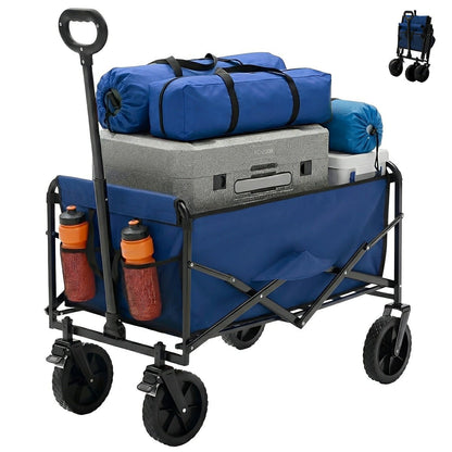 Heavy Duty Folding Utility Wagon Cart Outdoor Trolley - Flyachilles