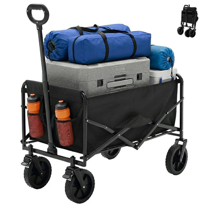 Heavy Duty Folding Utility Wagon Cart Outdoor Trolley - Flyachilles
