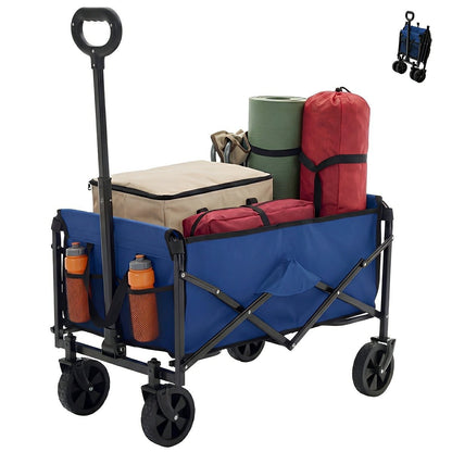 Heavy Duty Folding Utility Wagon Cart Outdoor Trolley - Flyachilles