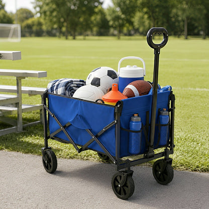 Heavy Duty Folding Utility Wagon Cart Outdoor Trolley - Flyachilles