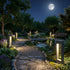 Hollow Square Waterproof LED Black Modern Outdoor Lawn Light Post Lights - Flyachilles