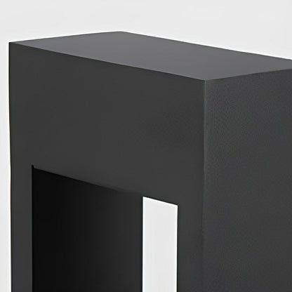 Hollow Square Waterproof LED Black Modern Outdoor Lawn Light Post Lights - Flyachilles