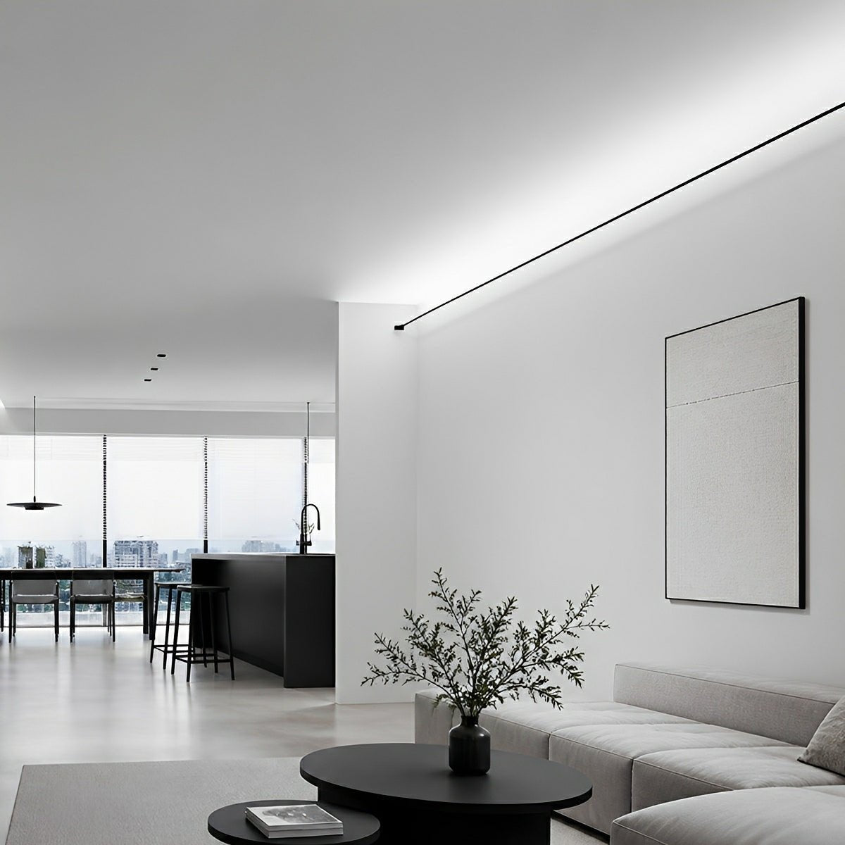 Indoor Dimming Rotatable LED Linear Strip Light - Flyachilles