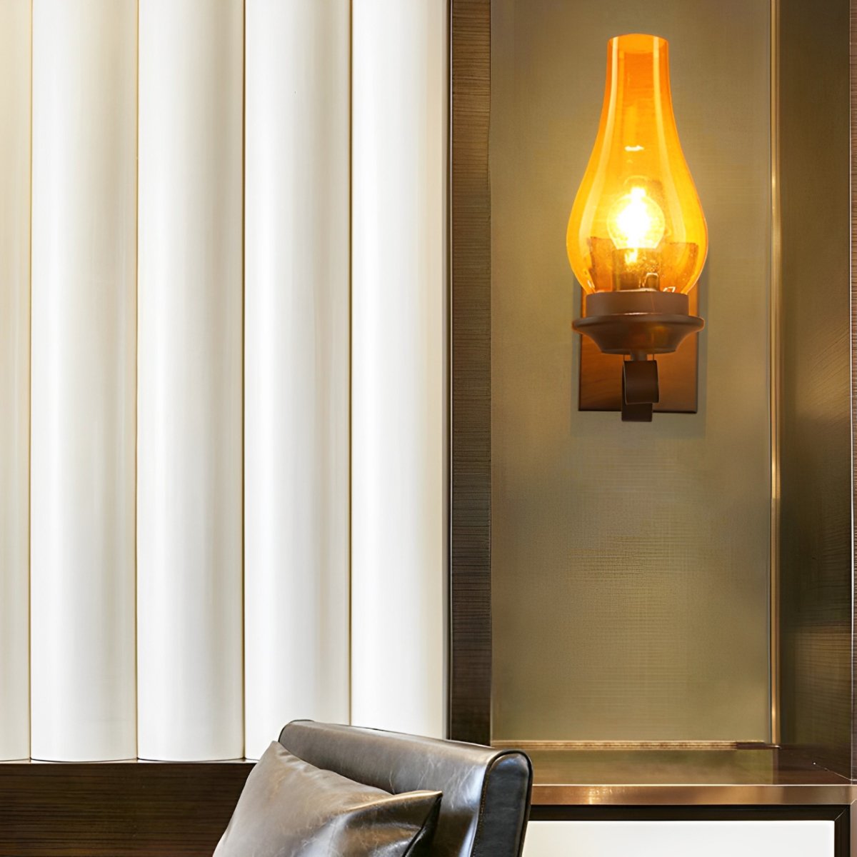 Indoor Industrial LED Kerosene Oil Lamp Wall Sconces - Flyachilles