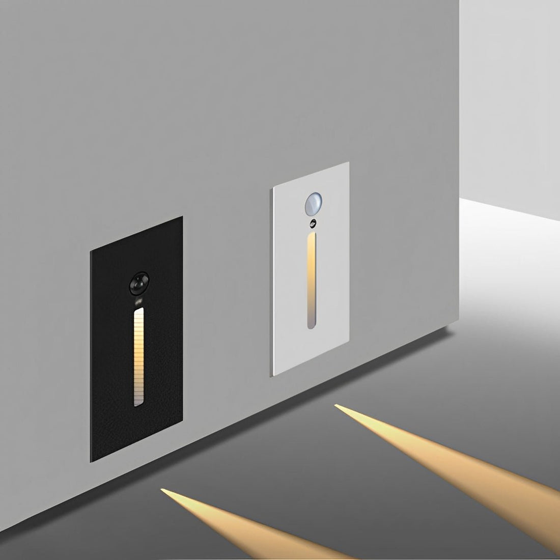 Indoor Minimalist Motion Sensor LED Recessed Stairway Wall Light - Flyachilles