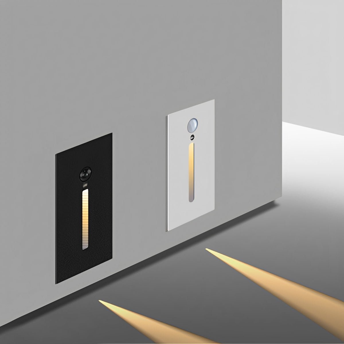 Indoor Minimalist Motion Sensor LED Recessed Stairway Wall Light - Flyachilles