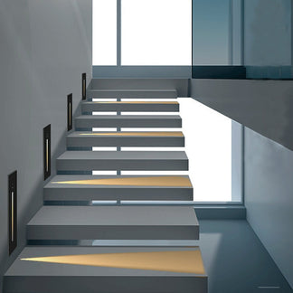 Indoor Minimalist Motion Sensor LED Recessed Stairway Wall Lights ...